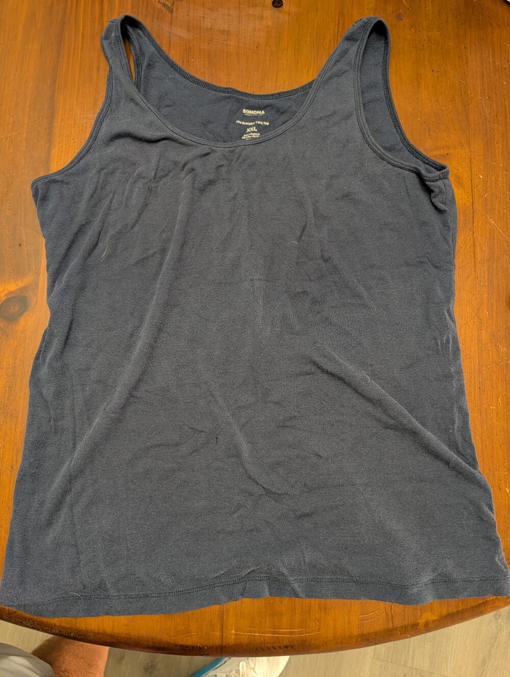 Sonoma Women's Everyday Black Tank Top XXL Soft Stretch Sleeveless